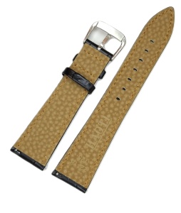 Curea Ceas Piele Naturală Maro/Negru – 18/20/22 mm – Cusătură Albă - Img 3