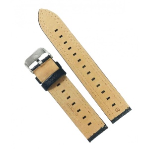 Curea Ceas Piele Naturala Neagra 20mm, 22mm, 24mm - Cusatura Dubla - WZ2155 - Img 3