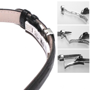 Curea ceas piele neagra Deployant 18 mm 20 mm 22 mm 24 mm C005 - Img 12