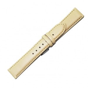 Curea Ceas Premium „Silk Beige” – Piele Naturală Mată (12mm - 24mm) - Img 4