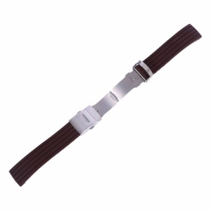 Curea Ceas Silicon Maro Inchidere Deployant 16mm 18mm 20mm 22mm 24mm WZ1131 - Img 2