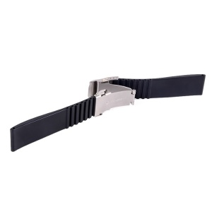 Curea Ceas Silicon Negru Inchidere Deployant 20mm 22mm WZ2213 - Img 6