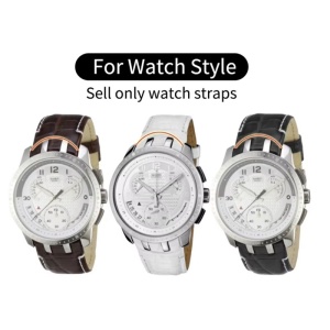 Curea Ceas Swatch 21mm din Piele Naturală Maro - Modele YRS403, YRS412, YRS402G, Archi-Mix - Img 2