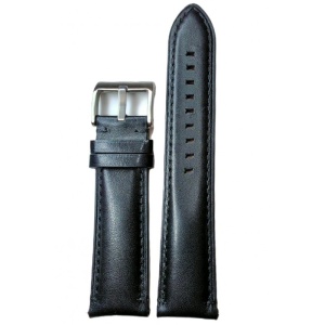 Curea Ceas Time Veranda – Piele Naturală Premium, Neagră cu Interior Crem - Img 3