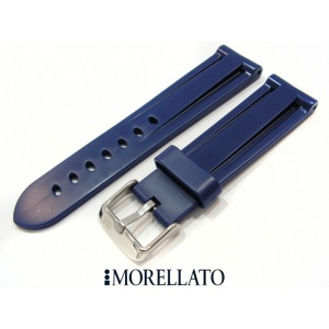 Curea de ceas albastra din silicon Morellato 22mm A01U2859198062CR