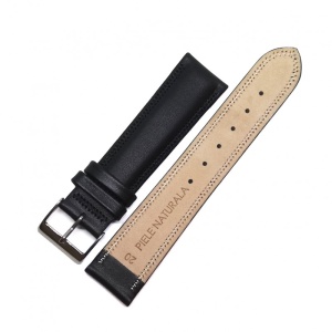 Curea de ceas ARA - Piele Naturala Neagra - 20mm - WZ3658 - Img 3