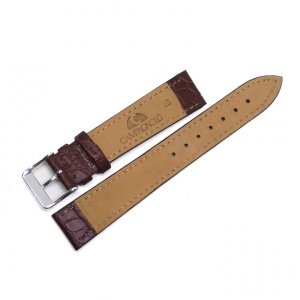 Curea de ceas Campagnolo - Piele Naturala - Culoare Maro-Inchis - 18mm - WZ3721 - Img 2