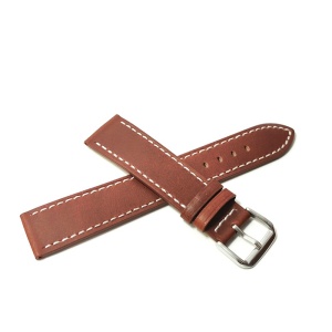 Curea de ceas culoare Maro Inchis din piele naturala 18mm 20mm WZ5209 - Img 2