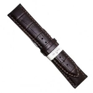 Curea de ceas din piele naturala maro inchis Morellato - 22mm, 24mm, 26mm, 28mm A01X520165032CR - Img 3