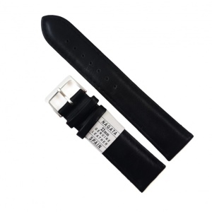 Curea de Ceas din Piele Naturală Neagră Nagata - 11 Lățimi (10-30mm) - Fabricată în Spania