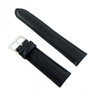 Curea de Ceas din Piele Naturală Neagră Nagata - 11 Lățimi (10-30mm) - Fabricată în Spania - Img 4