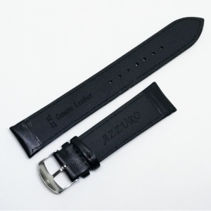 Curea de ceas din piele naturala neagra XL - 20mm, 22mm, 24mm - C3001 - Img 5
