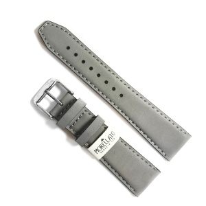 Curea de ceas Gri-Petrol Morellato Square Coated Nabuck Leather - 20mm, 22mm