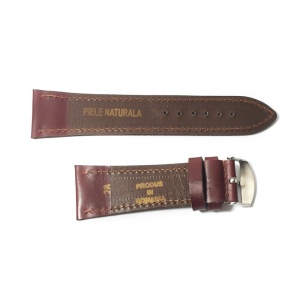 Curea de ceas Handmade din piele naturala, culoare Castanie - 28mm - Img 3