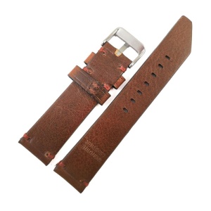 Curea de ceas maro din piele naturala 20mm 22mm 24mm WZ4159 - Img 2
