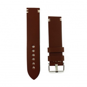 Curea de ceas Maro-inchis din piele naturala - 20mm, 22mm, 24mm, 26mm - WZ3401 - Img 2