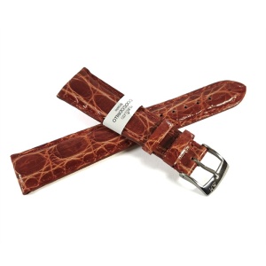 Curea de ceas Morellato Amadeus Tan din piele de crocodil - 12mm 14mm 16mm 18mm, 20mm, 22mm - Img 2
