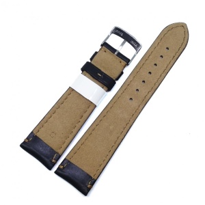 Curea de ceas Morellato Derain Cuoio Schiarente - Culoare neagra, cusatura maro - 22mm - A01X4434B09019CR - Img 2