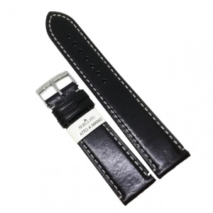 Curea de ceas Morellato Gaudi Cuoio Prestige - Culoare Neagra - 22mm - A01X4810947019CR - Img 1
