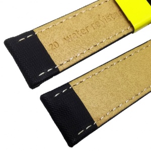 Curea de ceas neagra 20mm 22mm A01X2778841019CR - Img 3