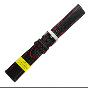 Curea de ceas Neagra din material textil si piele naturala Morellato - 18mm, 20mm, 22mm, 24mm A01U3586977883CR - Img 3