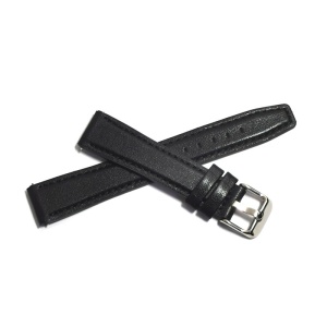 Curea de ceas Neagra din piele ecologica si silicon - 14mm 16mm 18mm 20mm 22mm - WZ5422 - Img 4