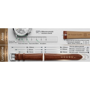 Curea de Ceas Neagră din Piele Naturală – Imprimeu Șopârlă – 12-24 mm – Peste 60 Proceduri – Interior Piele de Capră - Img 2