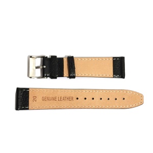 Curea de ceas Neagra din piele naturala - 18mm 20mm 22mm - GR269 - Img 3