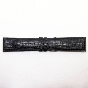 Curea de ceas neagra din piele naturala 18mm 20mm 22mm WZ3616 - Img 2