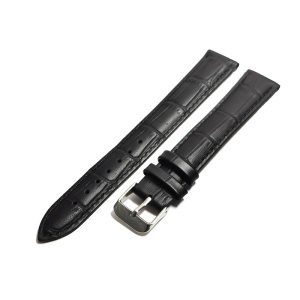 Curea de ceas Neagra din piele naturala lungime XL - 14mm 16mm 18mm 20mm - GR1307 - Img 4