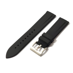 Curea de ceas Neagra din Silicon 20mm JD421 - Img 4