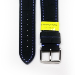 Curea de ceas rezistenta la apa Negru cu Albastru Morellato - 22mm / 24mm - A01X4910B44868CR - Img 2