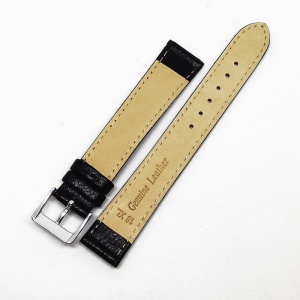 Curea de Ceas XL Neagra Din Piele Bizonata 18mm 20mm 22mm GR613 - Img 3
