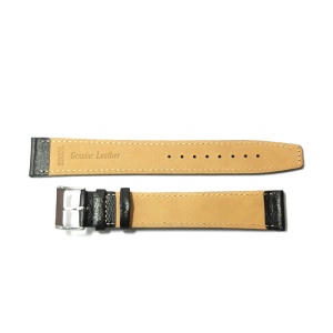 Curea de ceas XXXL din piele naturala neagra 22mm C3625 - Img 3