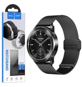 Curea Metalică Hoco WH07 – Universală pentru Ceas Inteligent – Conectori 20 mm – Cataramă Magnetică – Oțel Inoxidabil - Img 4