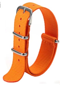 Curea Nylon Universală – 16/18/20/22 mm – Culori: Negru, Roșu, Orange, Verde, Crem, Bleumarin - Img 4