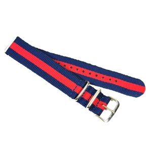 Curea Nyon NATO Military Albastru Rosu 18mm 20mm 22mm - Img 2