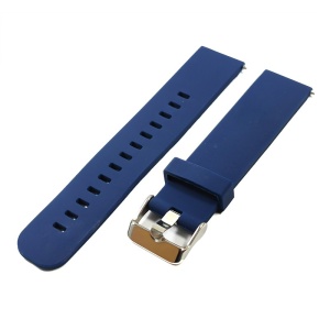 Curea Silicon Albastră cu Quick-Release – 18/20/22 mm – Cataramă Argintie - Img 3