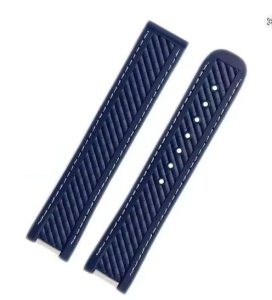 Curea Silicon Bleumarin pentru Omega Seamaster 300/Aqua Terra – 20 mm