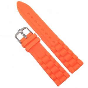 Curea Silicon Orange – 20 mm – Cataramă Oțel Inoxidabil – Confort și Durabilitate – WZ1015