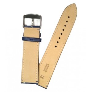 Curea unisex din piele naturală bleumarin, clasică, 18 / 20 / 22 / 24mm WZ1360 - Img 2