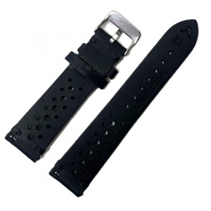 Curea unisex din piele naturală, stil vintage, perforată, 18 / 20 / 22 / 24 / 26 mm, maro, piele cerată (oil wax) WZ1504 - Img 2