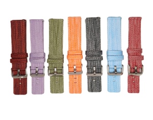 Curea Universală Nylon Țesut pentru Smartwatch – 18/20/22 mm – 8 Culori – Respirabilă – Cataramă Argintie