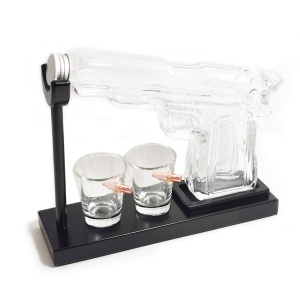Decantor Whisky din sticla in forma de pistol CD-SQ-1 - Img 2