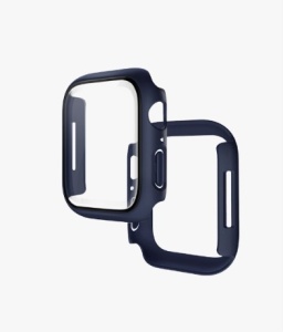 Hoco WS3 – Rama Protecție cu Folie Integrată pentru Apple Watch Series 7/8 – PC + Sticlă – 41mm – Culori: Roșu, Negru, Bleumarin, Carbon - Img 2