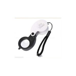 Lupă de buzunar cu iluminare LED - 30x