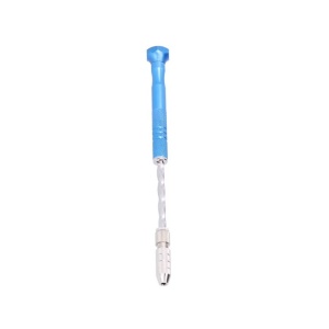 Mandrina (Hand Drill) – Oțel Inoxidabil Albastru – 10 Burghie Interschimbabile – Pentru Găurit și Gravat - Img 2