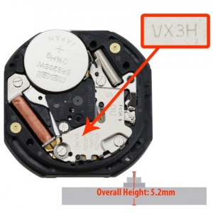 Mecanism Ceas Quartz Hattori VX3H - Img 2