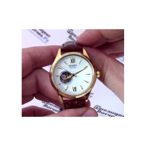 Orient Fashionable Automatic FDB0A003W0 – Ceas Damă – Mecanism Japonez 46A40 – 36 mm – Carcasă Aurie – Open Heart - Img 4