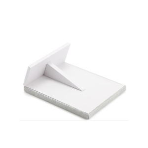 Panou Prezentare Inele – Catifea – 50 de Spații – 26 x 20,5 cm – Culori Negru / Gri – WZ666